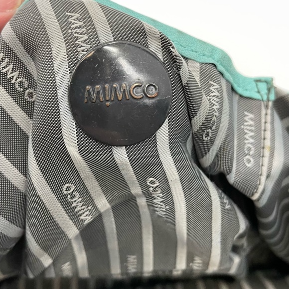 Mimco leather shoulder bag purse Retro Y2K - Picture 8 of 15